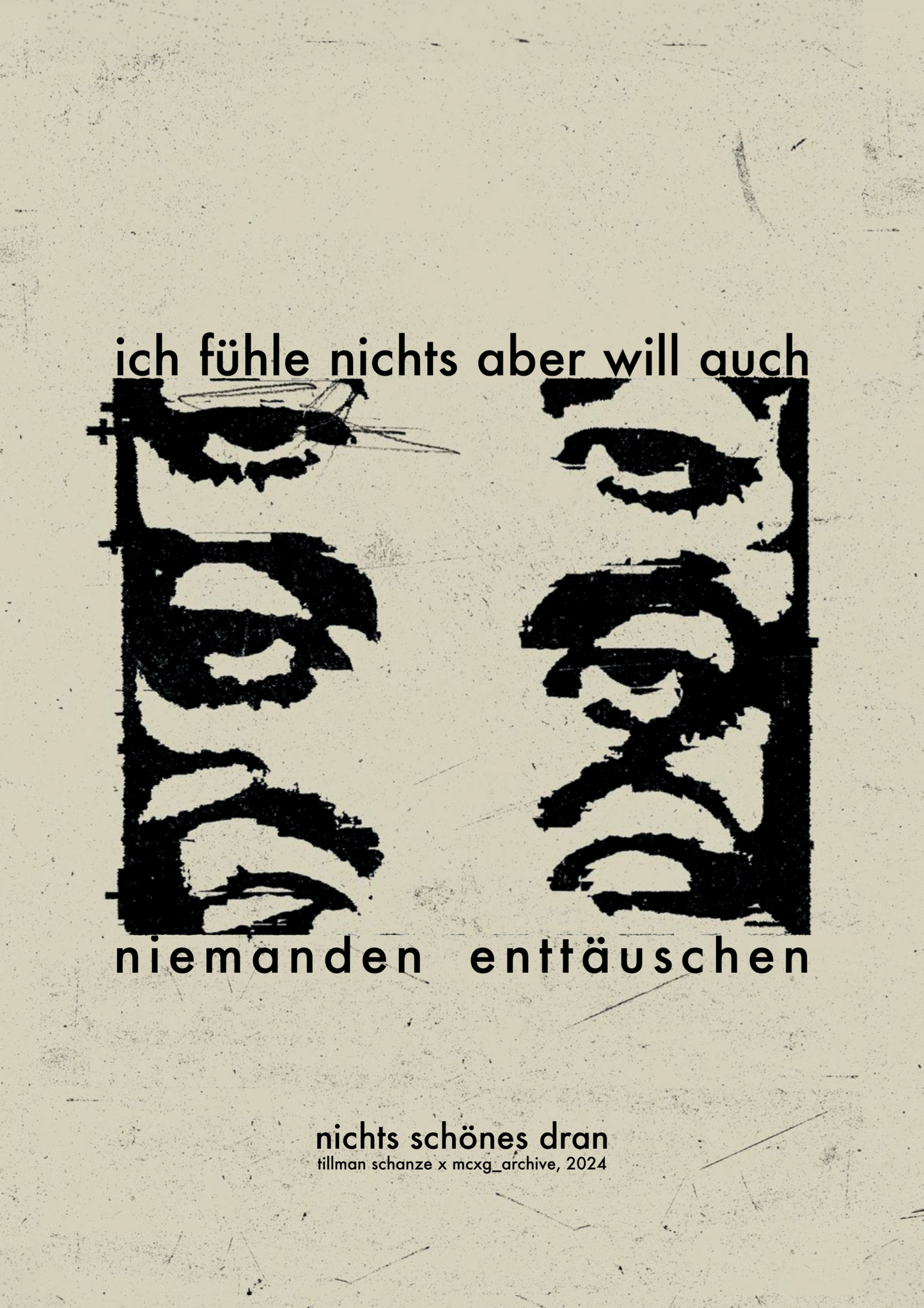 a3 poster “enttäuschen”
