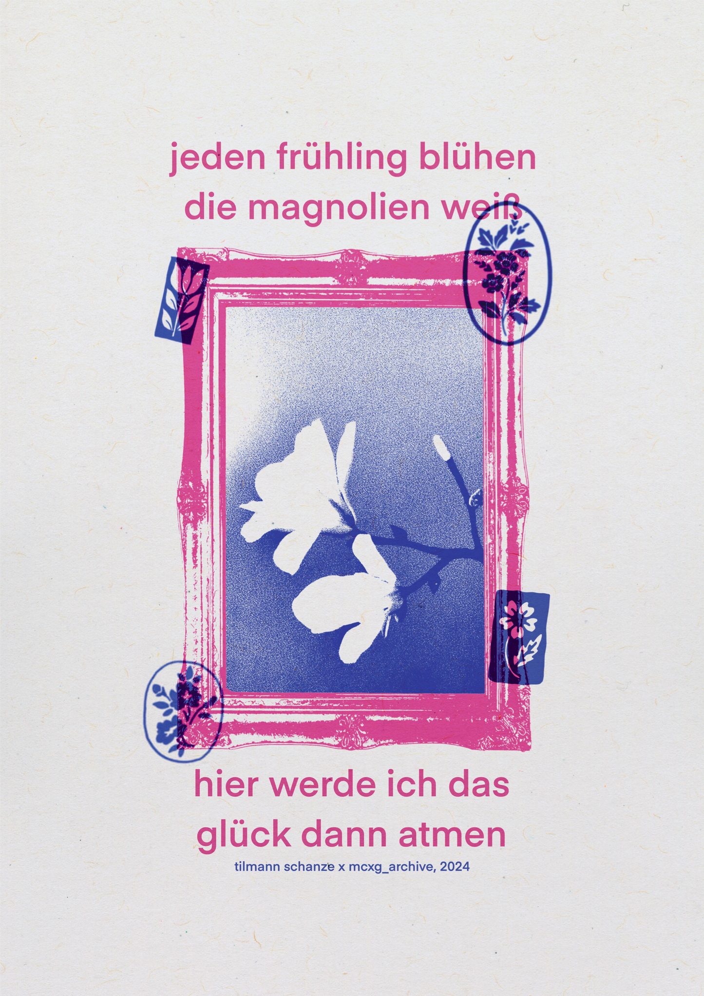 a3 poster “magnolien”