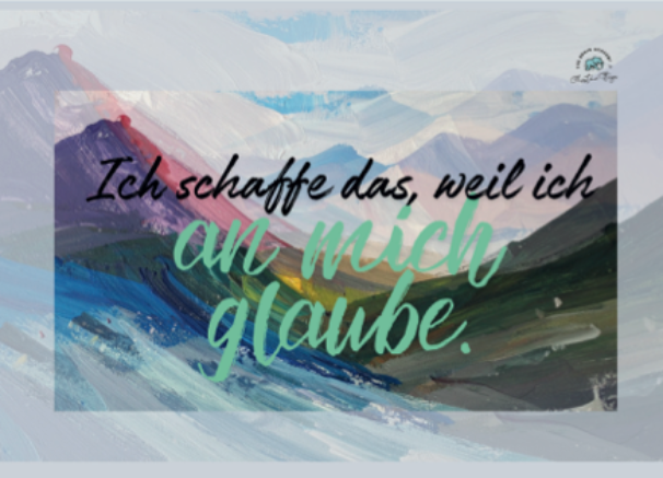 „Ich schaff das!“- Postkarten