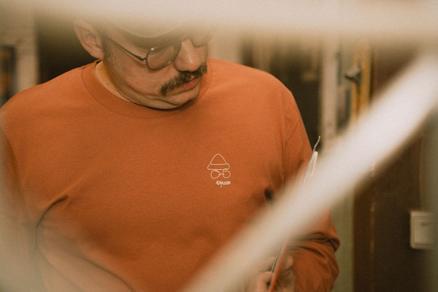 Mayo auf Rost (Heritage Brown)  - Longsleeve