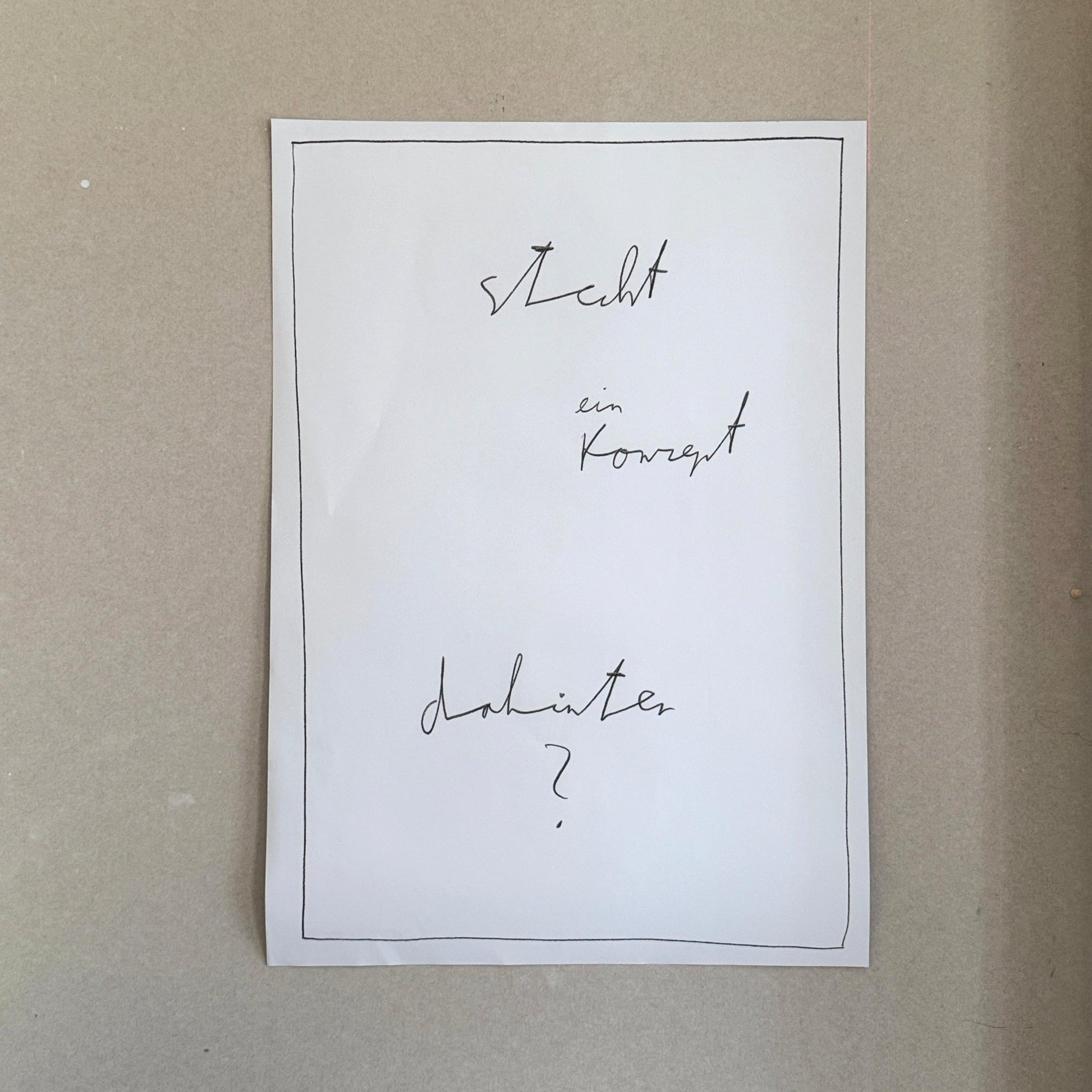 BLUMEN &amp; KONZEPT DAHINTER - Poster DIN A1