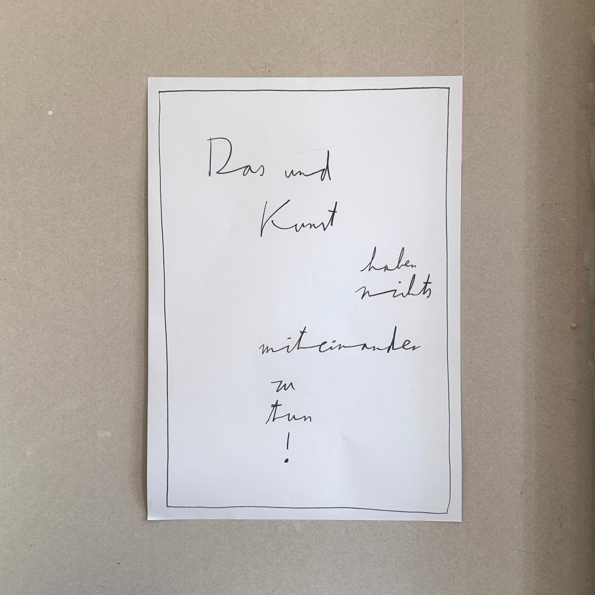 ROHRE &amp; DAS UND KUNST - Poster DIN A1