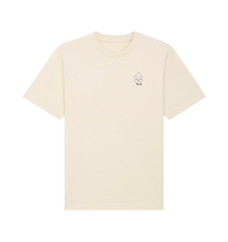 Pflaume auf Bio-Ei (Natural Raw) - T-Shirt